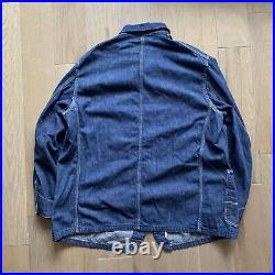 Vintage 50s Hercules Denim Chore Jacket Coat XL/XXL USA Workwear Union Made