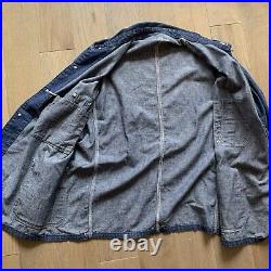 Vintage 50s Hercules Denim Chore Jacket Coat XL/XXL USA Workwear Union Made