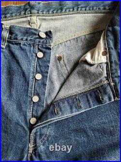 Vintage 50s Levi's 501XX Big E Jeans Selvedge Hidden Rivet 35 x 32