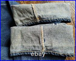 Vintage 50s Levi's 501XX Big E Jeans Selvedge Hidden Rivet 35 x 32