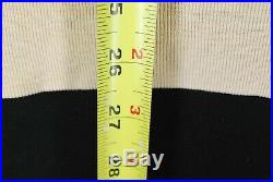 Vintage 50s Wide Long Rib Crewneck Sweatshirt Tan Beige Blank Mens L Pep Shirt