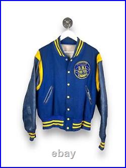 Vintage'58/'59 Football Champs Embroidered Varsity Jacket Size 46 Large 1950s