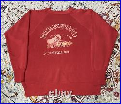 Vintage 60's High School Kirkwood Missouri Frontiers Sweatshirt Size XL A17