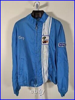 Vintage 60s 70s Embroidered Ford Truck Southern California LA Race Jacket XL