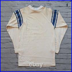 Vintage 60s 70s Harley Davidson Racing Jersey Size M Champion Blue Bar Knit