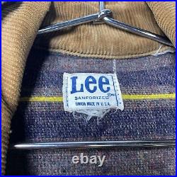 Vintage 60s 70s Lee Sanforized Blanket Lined Work Chore Jacket Union Made USA XL