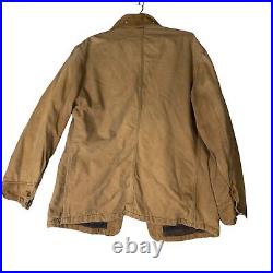 Vintage 60s 70s Lee Sanforized Blanket Lined Work Chore Jacket Union Made USA XL