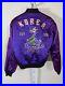 Vintage 60s Korea Souvenir Military Army Tour Jacket Embroidered Dragon Purple