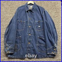 Vintage 60s Lee 91-J Jelt denim Chore coat Made In USA sanforized union 48 VTG