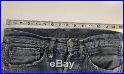 Vintage 60s Levis 501 Selvedge Red Line Denim Blue Jeans Big E hidden rivets