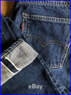 Vintage 60s Levis Big E 501 XX Selvedge Red Line Denim Jeans 27 26 Redlines