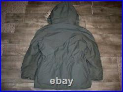 Vintage 60s N3B Hooded Parka Jacket Snorkel Military Fur Hood USAF Men's Large