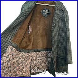 Vintage 60s Sears Houndstooth Wool Oukbrook Sportswear Coat 44
