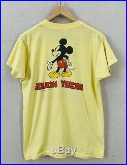 Vintage 70's Mickey Mouse Disney Double Sided 50/50 Tropix Togs T-Shirt Sz M