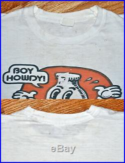 Vintage 70s 1972 CREEM Magazine Boy Howdy! R. CRUMB Rock Concert T SHIRT Derby S