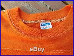 Vintage 70s Harley Davidson/ Champion Blue Bar Shirt Small NICE orange