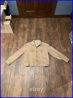Vintage 70s Levi Strauss Light Brown Corduroy Jacket Size 44