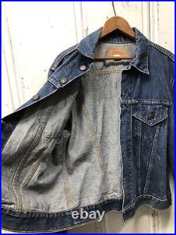 Vintage 70s Levi's Type 3 Jacket Size 44 Made in USA