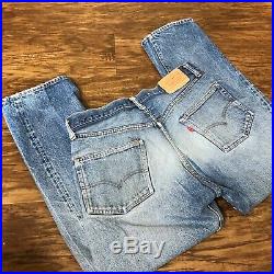 Vintage 70s Levis Redlines Sz 32 X 28 Denim Jeans 501 Mens 1970s