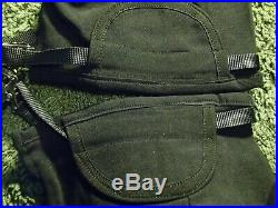 Vintage 70s OBERMEYER stretch ski pants cuff straps rainbow stripes mens S short
