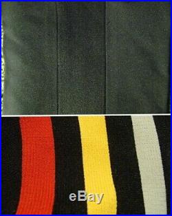 Vintage 70s OBERMEYER stretch ski pants cuff straps rainbow stripes mens S short