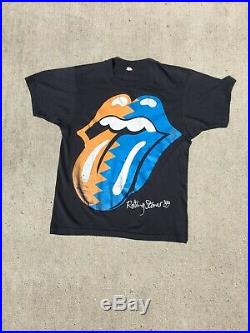 Vintage 80's 1989 The Rolling Stones Steel Wheels Concert Tour T-Shirt M