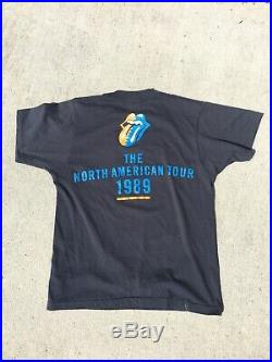 Vintage 80's 1989 The Rolling Stones Steel Wheels Concert Tour T-Shirt M