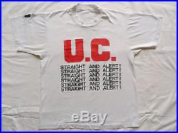 Vintage 80's UNIFORM CHOICE T-Shirt Minor Threat Cro-Mags Judge BOLD Warzone HC