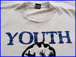 Vintage 80's YOUTH OF TODAY T-Shirt L Cro-Mags Judge BOLD Warzone NYHC Madball