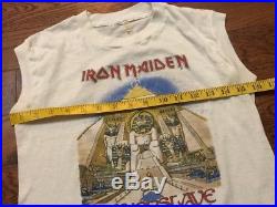 Vintage 80s Iron Maiden Powerslave Tour/ Band Muscle T-shirt XS/ Small