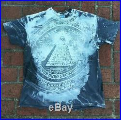 Vintage 80s Mosquitohead Freemason T Shirt Large Rap Tee Nirvana Wu Tang