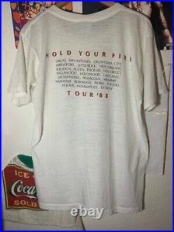 Vintage 80s RUSH Hold Your Fire Tour T Shirt Single Stitch Travis Scott kanye