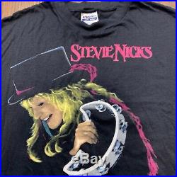 Vintage 80s Stevie Nicks Other Side Of The Mirror Tour Band T Shirt Hanes USA XL