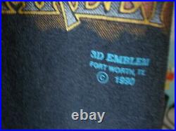 Vintage 90's Harley Davidson 3D Emblem 1990 Last Biker On Earth T Shirt L