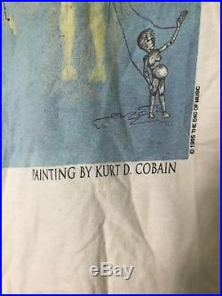 Vintage 90s 1994 Kurt Cobain Nirvana R. I. P. T-shirt Original