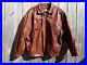 Vintage 90s Brown Jacket Leather by Mann XL 54 Chest