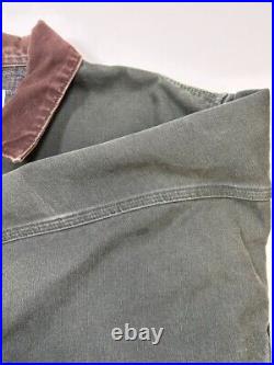 Vintage 90s Carhartt Blanket Lined Canvas Workwear Detroit Jacket Sz 2XL J97MOS