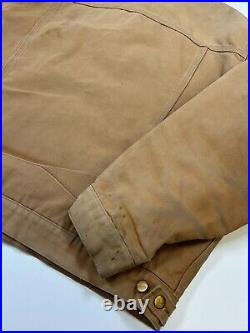 Vintage 90s Carhartt Blanket Lined Canvas Workwear Trucker Jacket Size 2XL J148