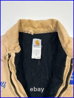 Vintage 90s Carhartt Quilted Lined Canvas Workwear Santa Fe Jacket Size Large
