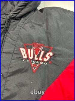 Vintage 90s Chicago Bulls NBA Insulated Full Zip Logo 7 Jacket Size Medium