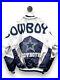Vintage 90s Dallas Cowboys BIg Spell Out Insulated Satin Bomber Jacket Size XL