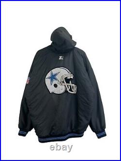 Vintage 90s Dallas Cowboys NFL Insulated Full Zip Starter Jacket Size XL