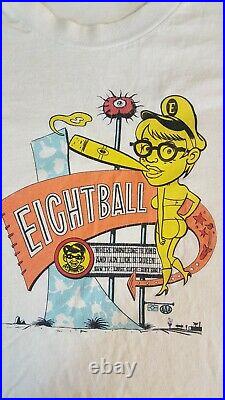 Vintage 90s Daniel Clowes's Eightball T-Shirt Size L Fantagraphics Books Comics