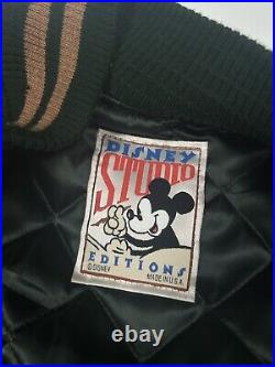 Vintage 90s Disney Studio Winnie The Pooh 100 Acre Wood Varsity Jacket Sz XL