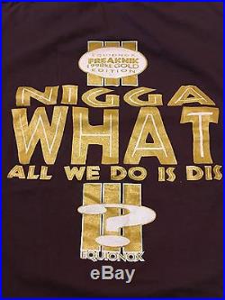 Vintage 90s FREAKNIK 1998 T Shirt 2XL Rap Tee Hip Hop So So Def 2 Live Crew