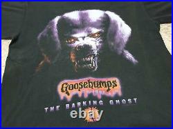 Vintage 90s GOOSEBUMPS The Barking dogGGhostrare t shirt movies glow in the dark