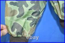 Vintage 90s GREEN BROWN CLOUD CAMO SPINKS CLAY HUNTING CAMOUFLAGE LS JACKET XL