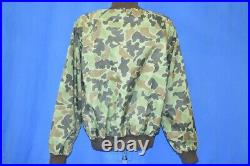 Vintage 90s GREEN BROWN CLOUD CAMO SPINKS CLAY HUNTING CAMOUFLAGE LS JACKET XL