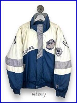 Vintage 90s Georgetown Hoyas NCAA Pro Player Big Spell Out Jacket Size Medium