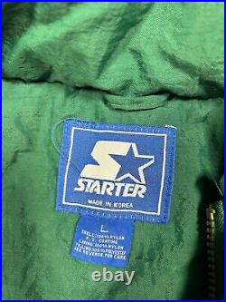 Vintage 90s Michigan State Spartans Shoulder Patch Starter Jacket Size Large
